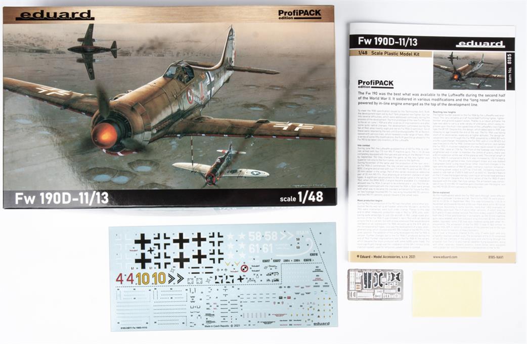 Eduard 1/48 8185 Focke-Wulf Fw190D-11/13 German WW2 Fighter Kit