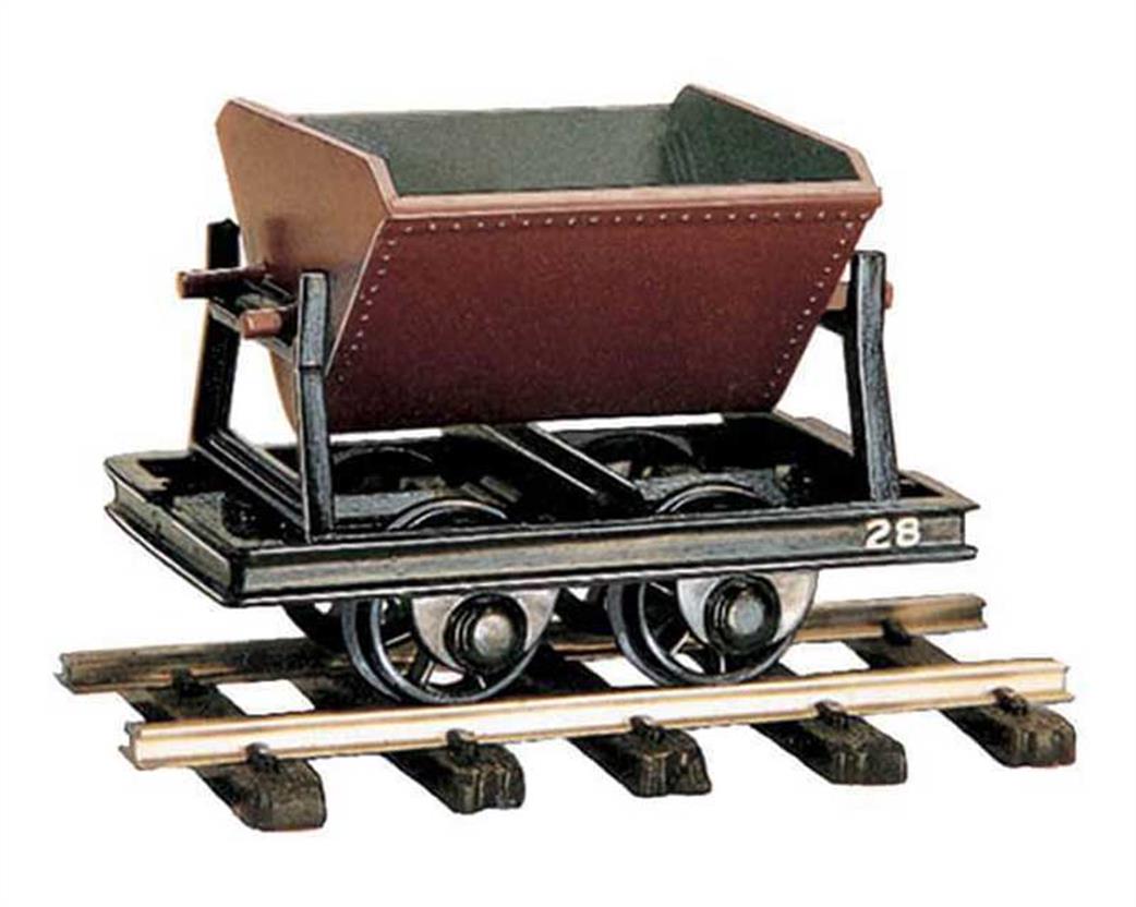 Peco O-16.5 OR-28 4 Wheel Side Tip Skip Wagon