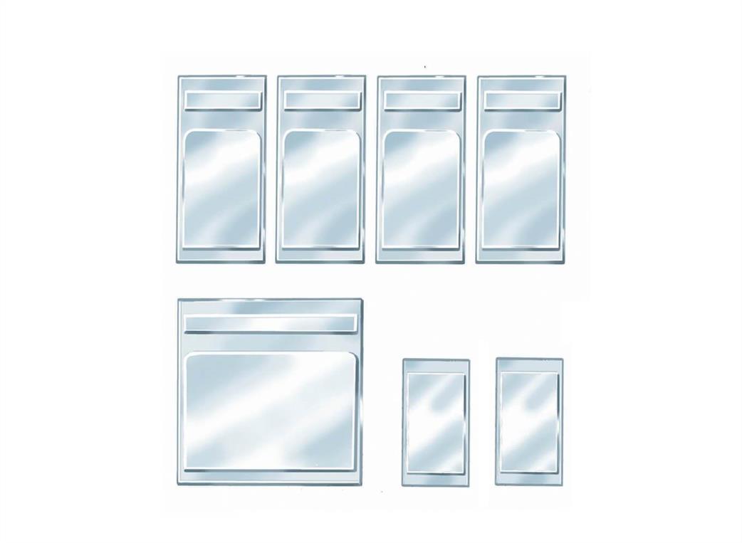 Peco O-16.5 OR-54 Coach Window Glazing Pack for OR-50 51 52 53