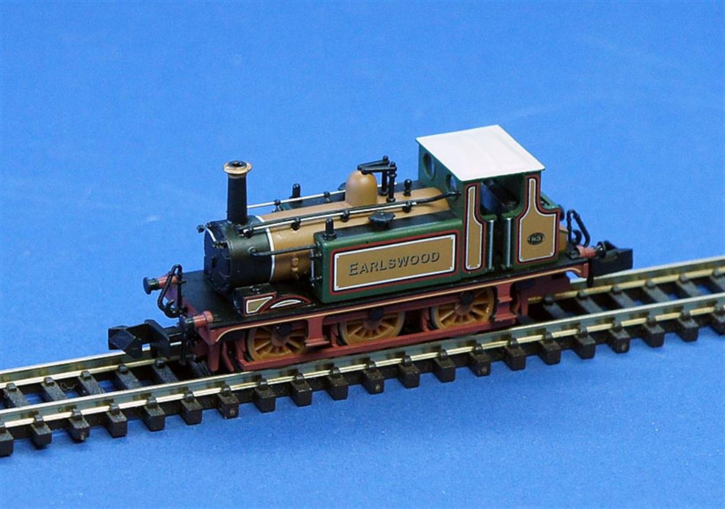 Dapol N 2S-012-019 LB&SCR 55 Stepney A1 Class Terrier 0-6-0 Tank Stroudley Improved Engine Green Golden Ochre Livery