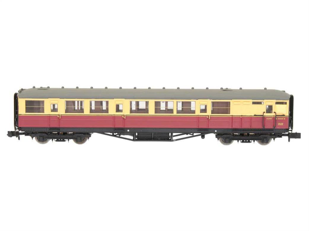 Dapol N 2P-011-254 BR E10001E Gresley Design Brake Composite Coach Crimson & Cream