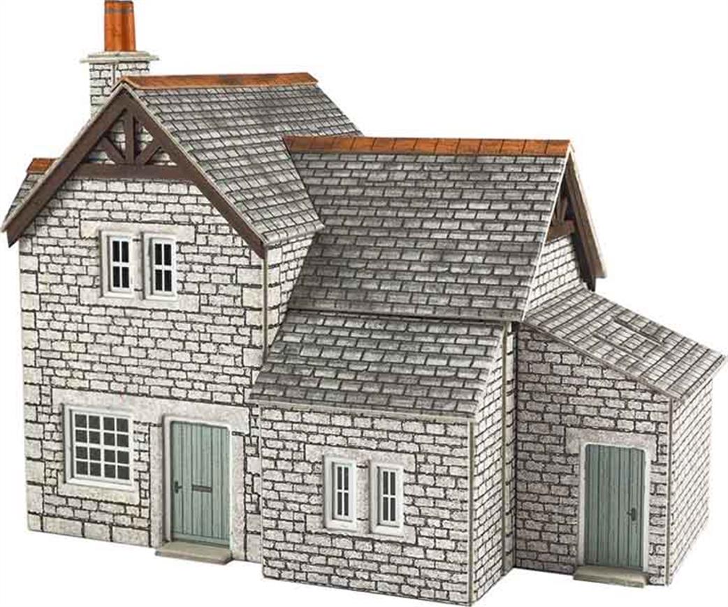 Metcalfe OO PO258 Gardener's Cottage Printed Card Model Kit