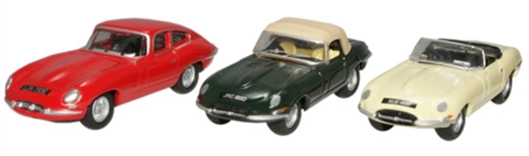 Oxford Diecast 1/76 76SET13 E Type Triple Set