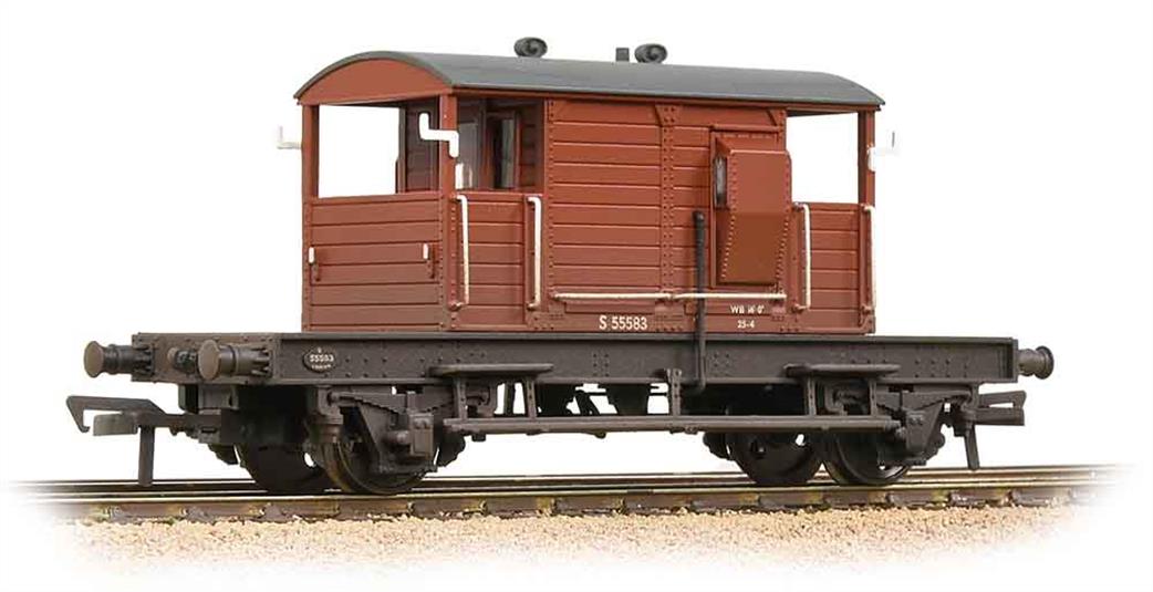 Bachmann OO 38-402B BR ex-SR 25 Ton Brake Van Bauxite Weathered