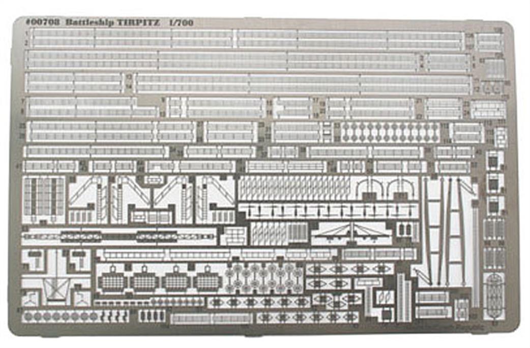 Revell 1/700 00708 Photoetched Parts German WW2 Battleship Tirpitz