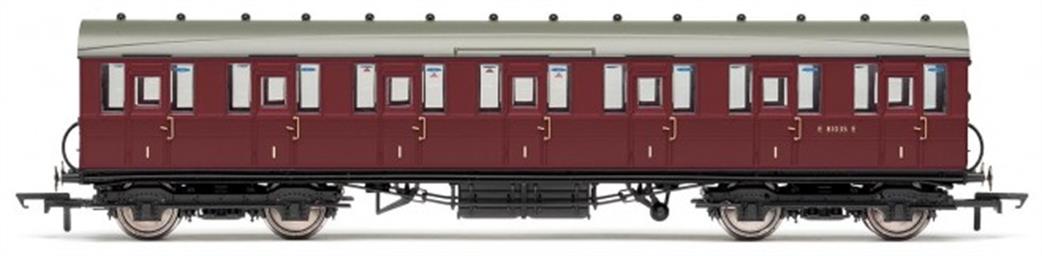 Hornby OO R4648 BR Gresley Suburban First Class Coach Crimson