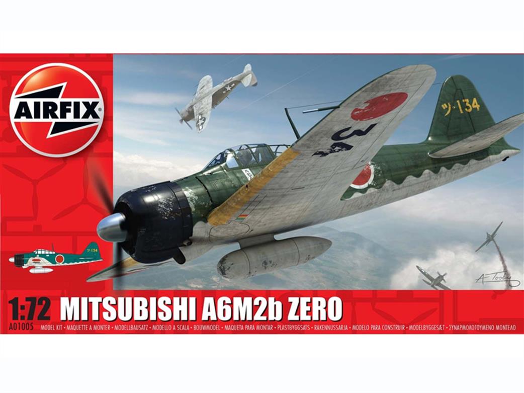 Airfix 1/72 A01005 Mitsubishi Zero Japanese WW2 Fighter Kit