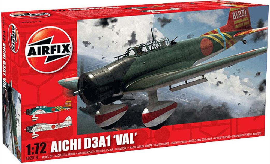 Airfix 1/72 A02014V Japanses Aichi D3A1 VAL Aircraft Kit