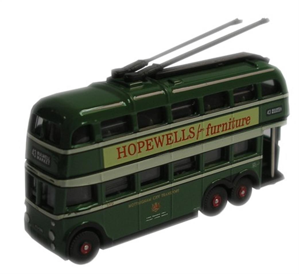 Oxford Diecast 1/148 NQ1006 Nottingham Trolleybus