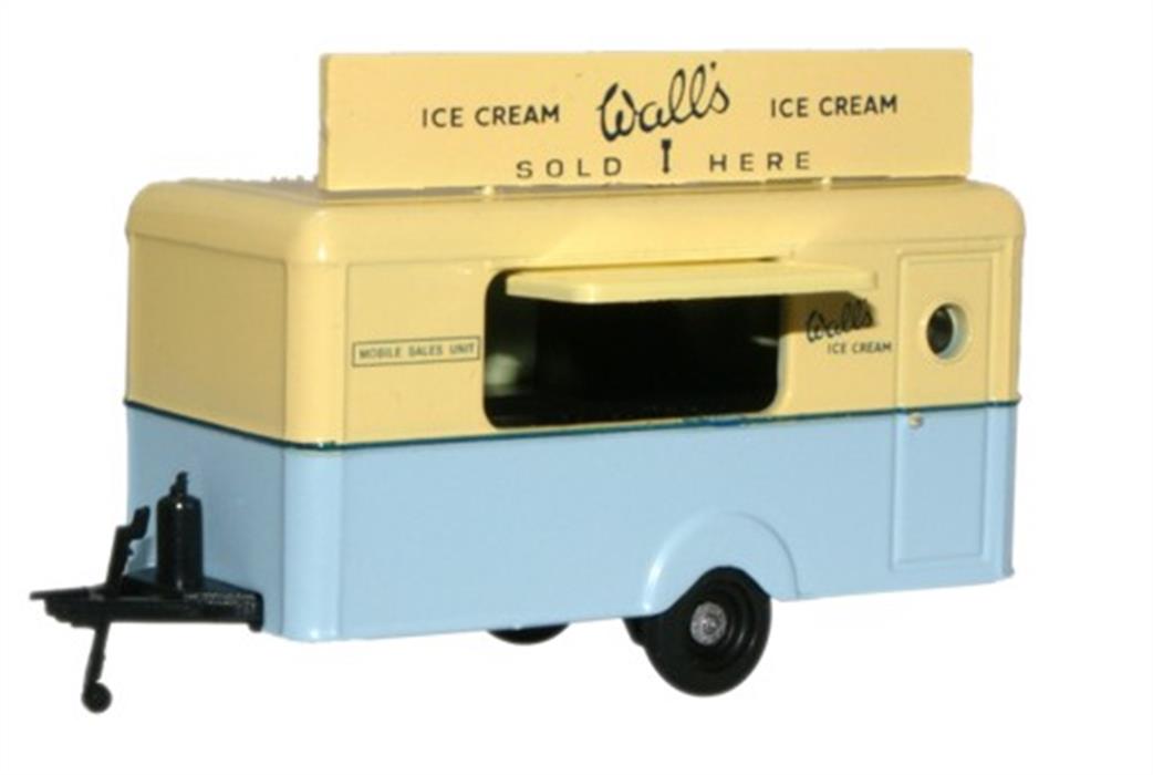 Oxford Diecast 1/76 76TR004 Walls Ice Cream Mobile Trailer