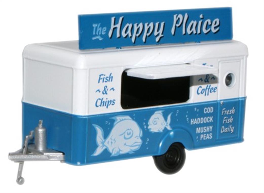 Oxford Diecast 1/76 76TR005 The Happy Plaice Mobile Trailer