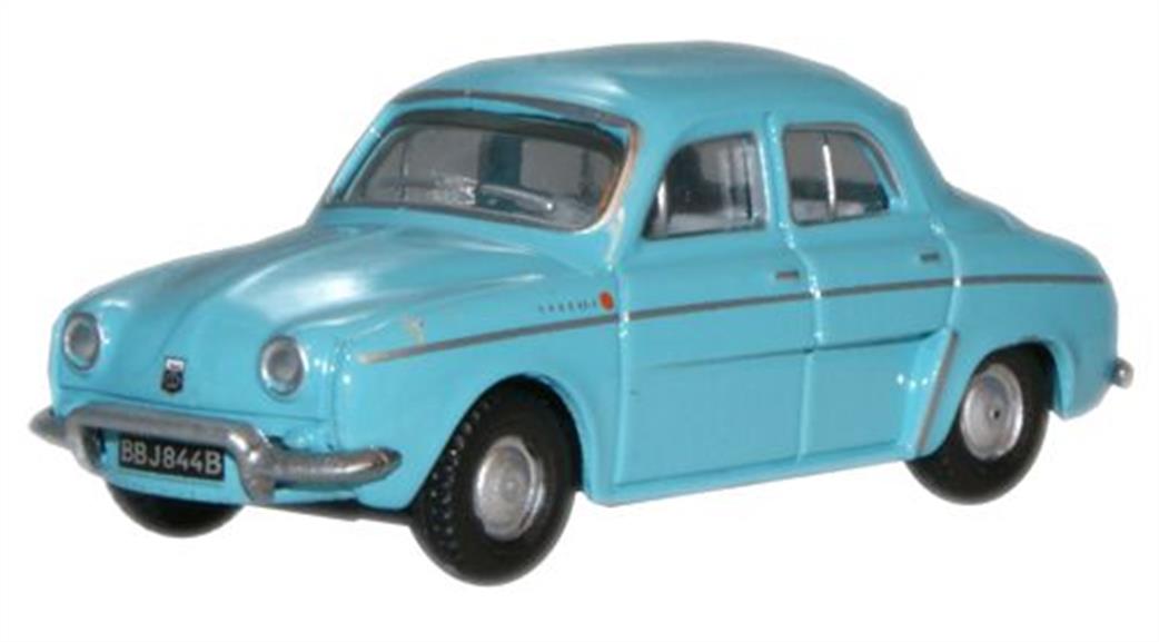 Oxford Diecast 1/76 76RD001 Renault Dauphine Light Blue