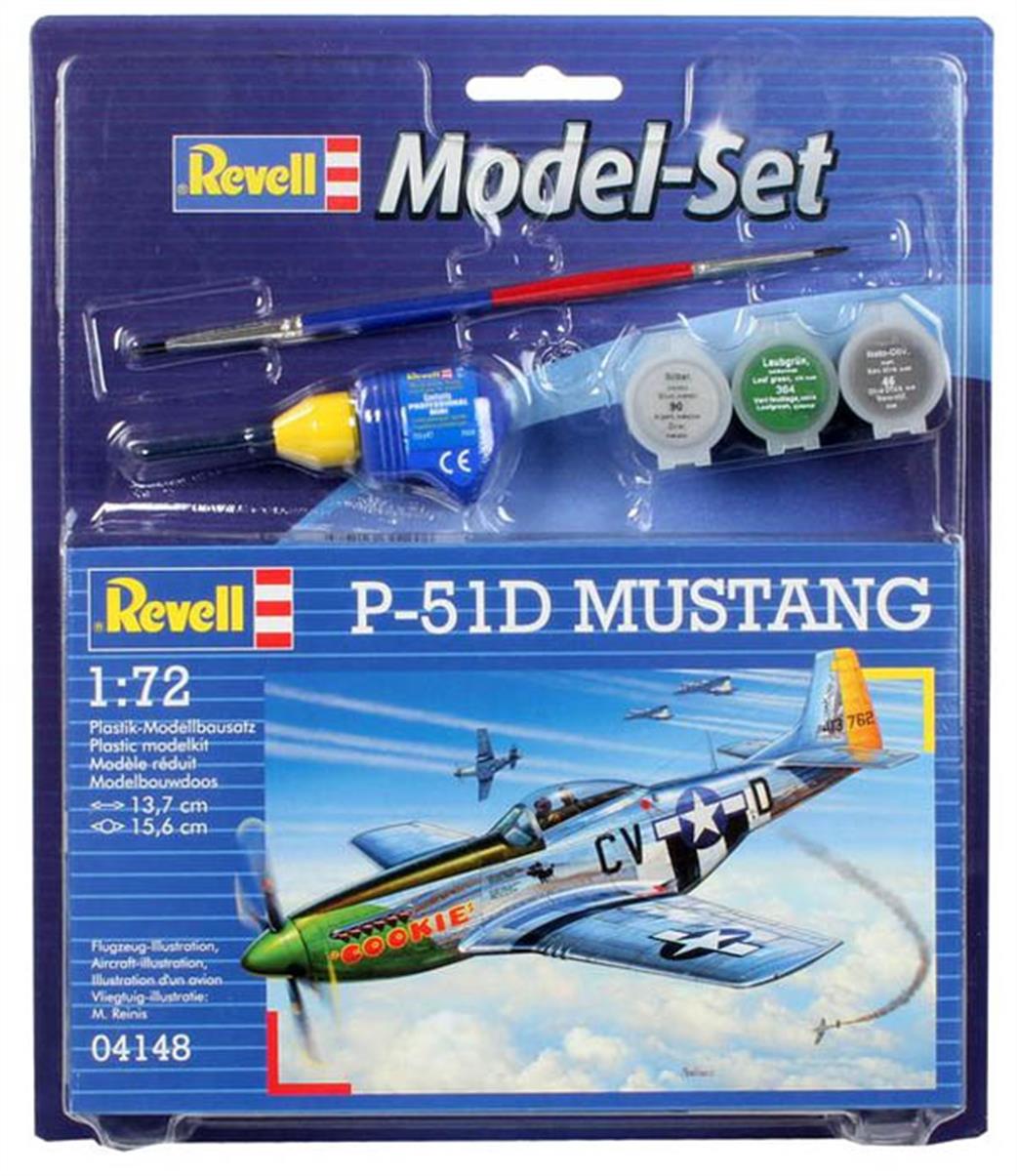 Revell 1/72 64148 P-51D Mustang Model Set