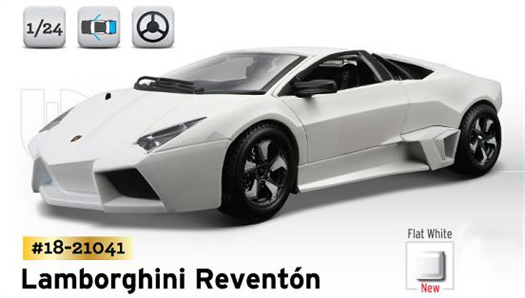 Burago 1/24 21041 Lamborghini Reventon Diecast Supercar Model