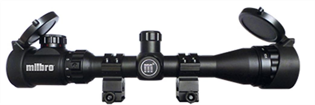 Milbro MIL3-9X40AOEG 3-9x40 Scope with Mounts