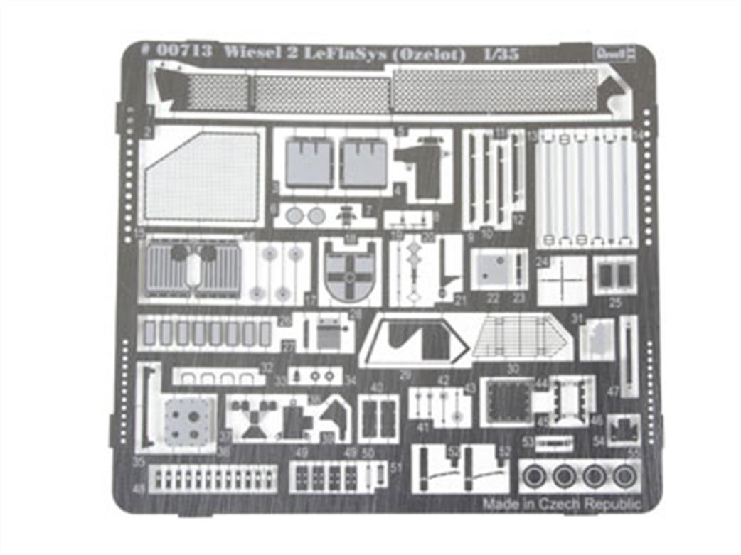 Revell 1/35 00713 Photoetched Parts for 03089 Wiesel 2 LeFlaSys Ozelot 03089