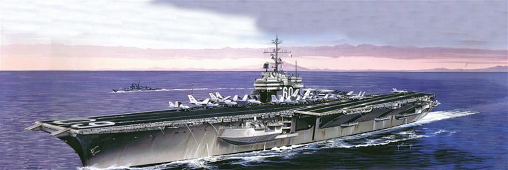 Italeri 1/720 5520 CV60 USS Saratoga Aircraft Carrier Plastic Kit