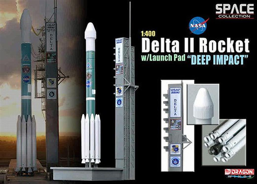 Dragon Wings 1/400 56243 USAF Delta II Rocket 'GPS-IIR-16' on launch Pad Deep Impact Comet Collider Mission