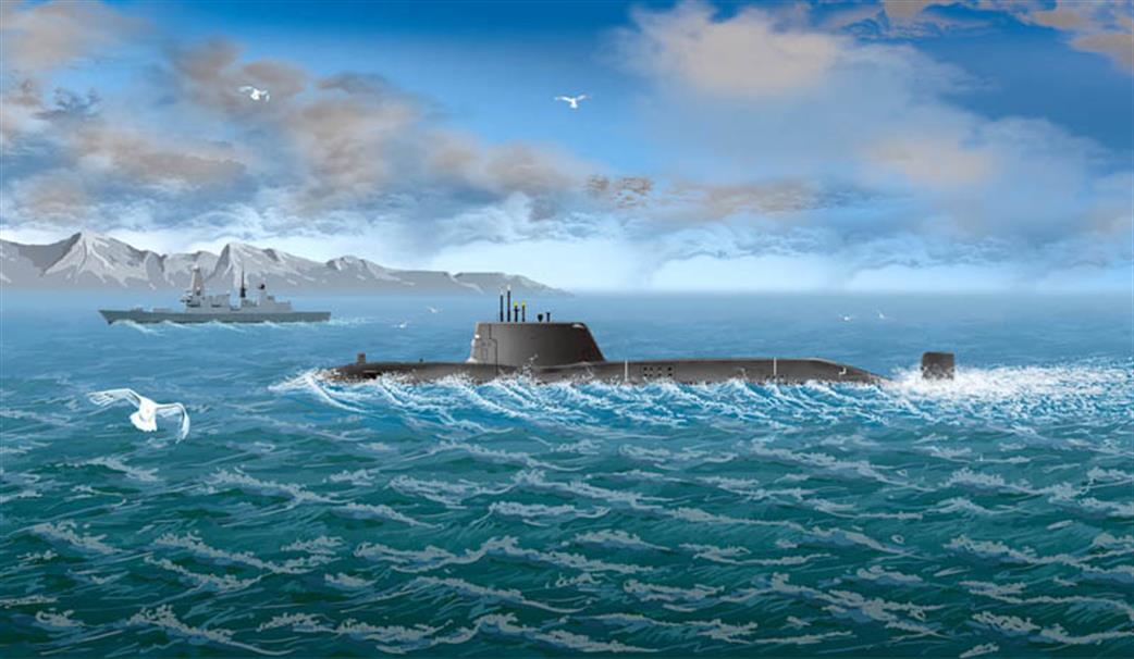 Hobbyboss 1/700 87022 HMS Astute Royal Navy Submarine Plastic Kit