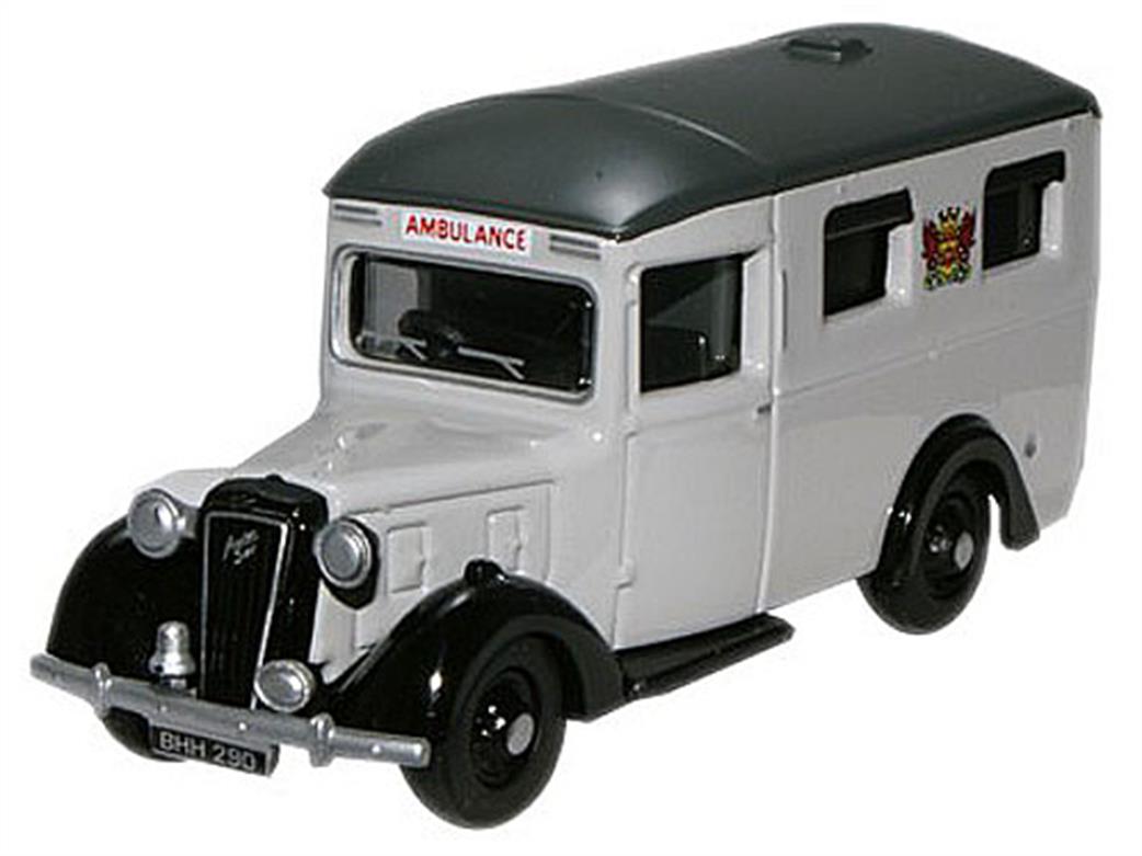 Oxford Diecast 1/76 76AMB003 Austin 18 Ambulance Carlisle