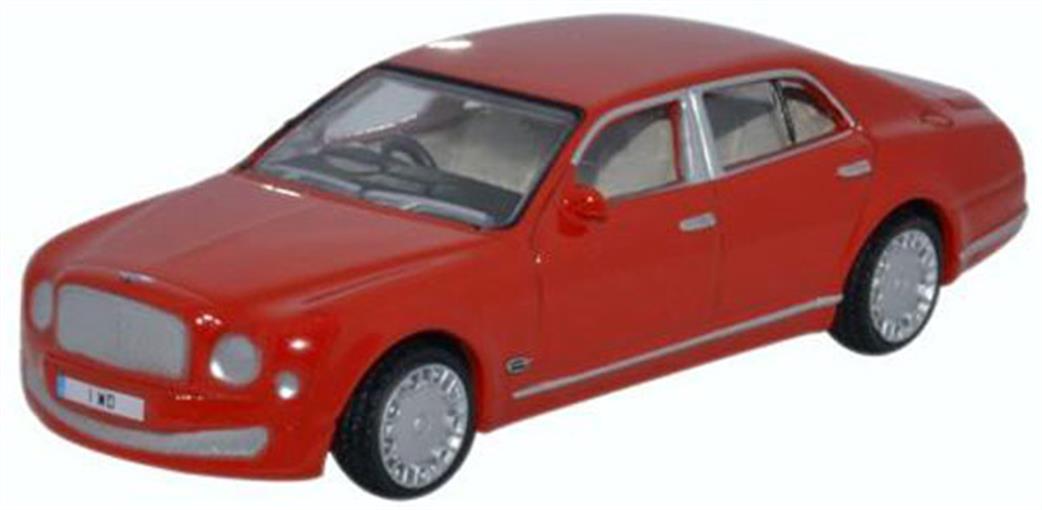 Oxford Diecast 1/76 76BM004 Bentley Mulsanne St James Red