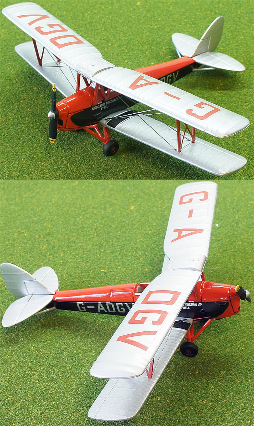 Oxford Diecast 1/72 72TM002 DH Tiger Moth Brooklands Aviation