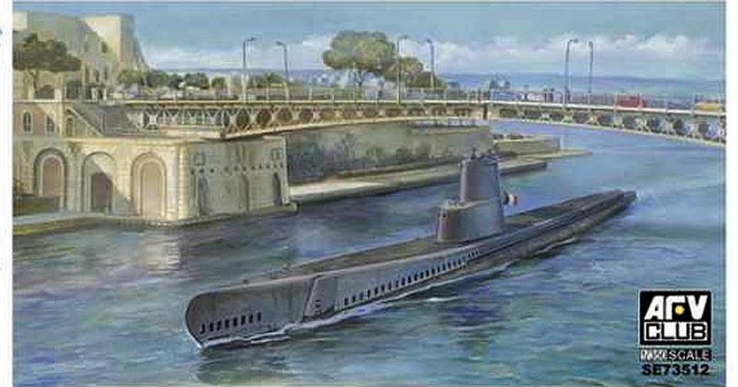 AFV Club 1/350 73512 Guppy 1B USN Submarine Italian Navy Plastic Kit