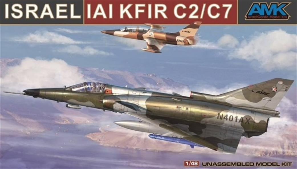 AvantGarde Model Kits AMK 1/48 88001-A Israeli Kfir C2/C7 Plastic Kit