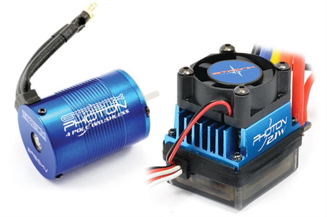 Etronix  ET0412/411 Photon 2.1W Brushless Motor & 45a Esc Combo 9.0Turn