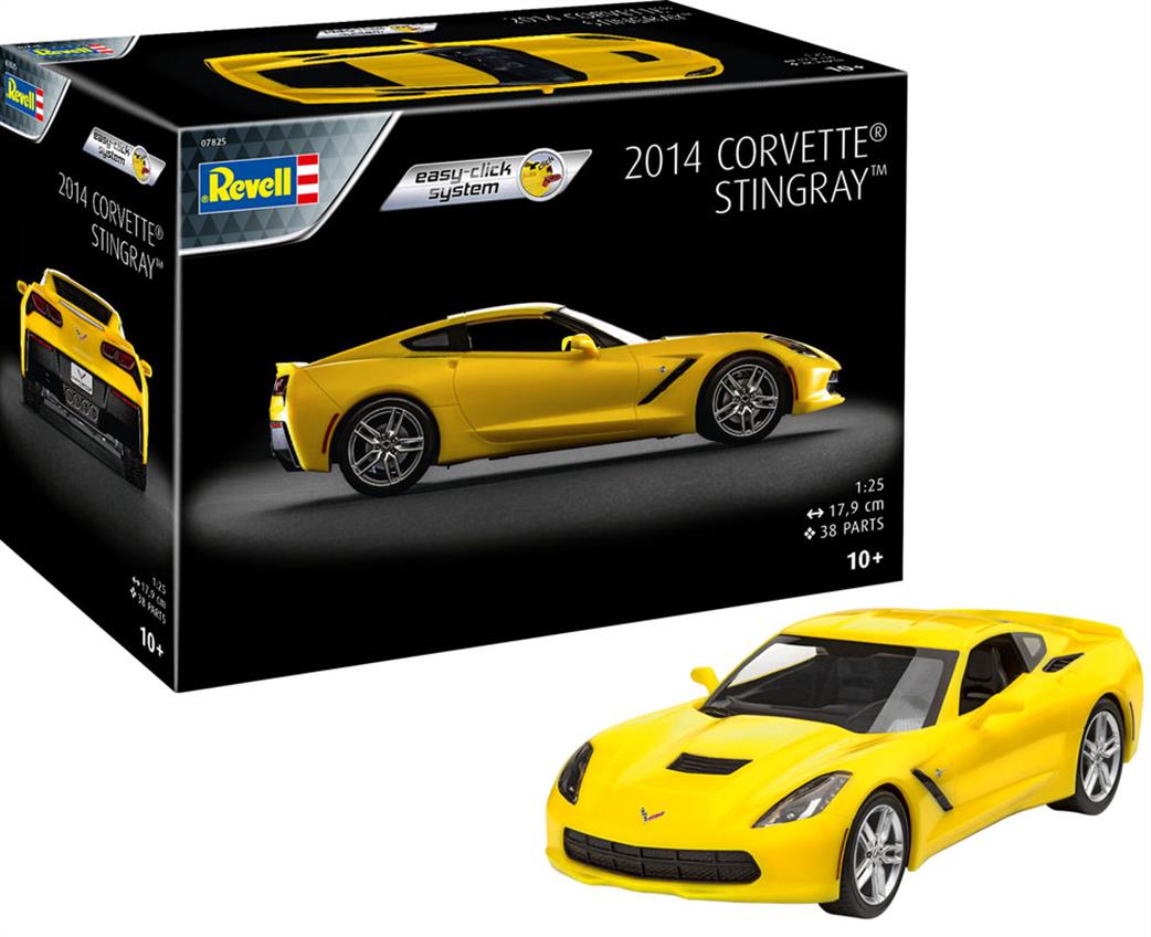 Revell 1/25 07825 2014 Corvette Stingray Easy Click Car Kit