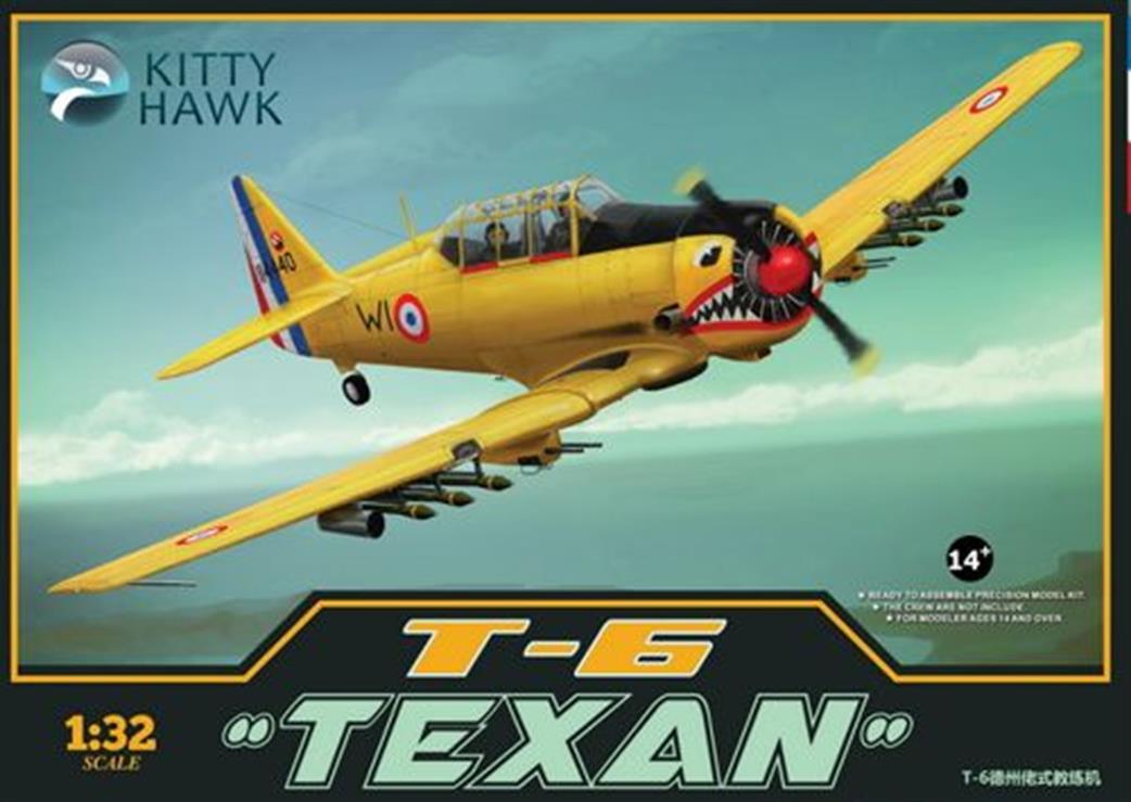 Kitty Hawk 1/32 KH32002 North American Harvard II T-6 Texan Trainer Aircraft Kit