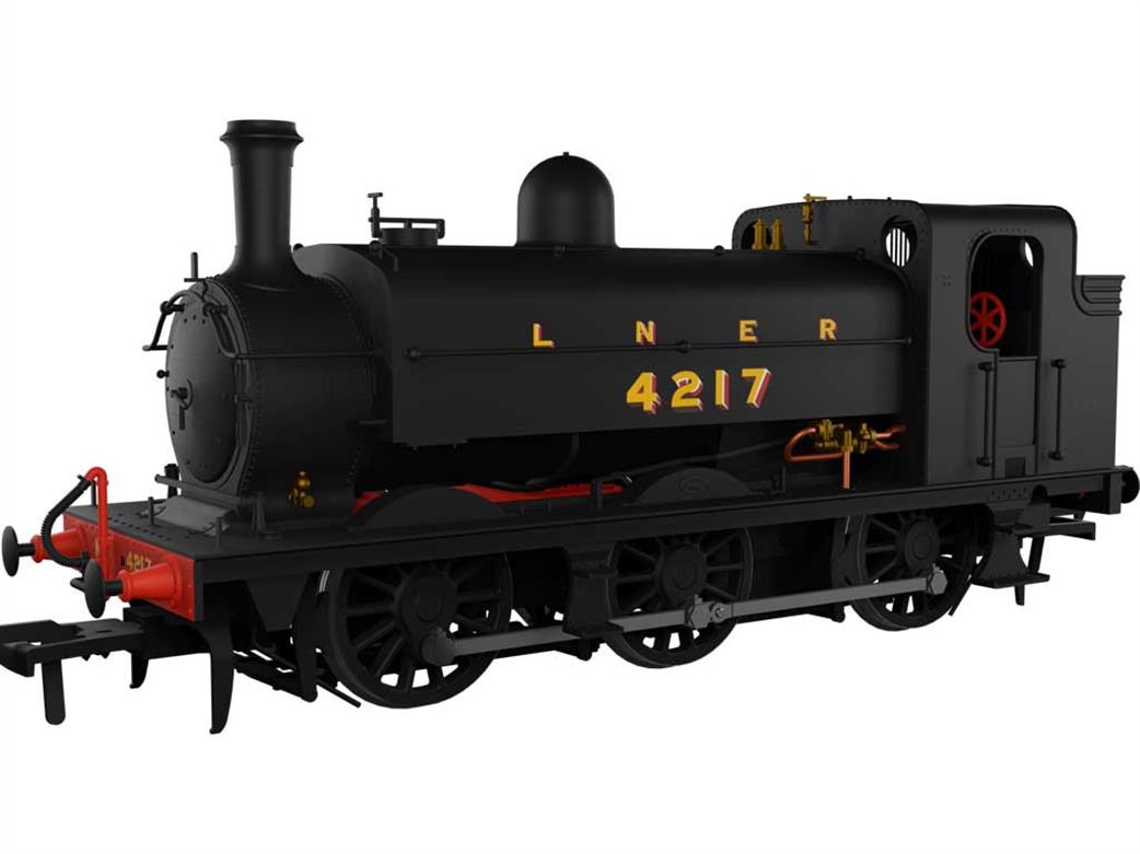 Rapido Trains OO 958005 LNER 4217 Class J52/2 ex-GNR 0-6-0ST LNER Plain Black Shaded Lettering