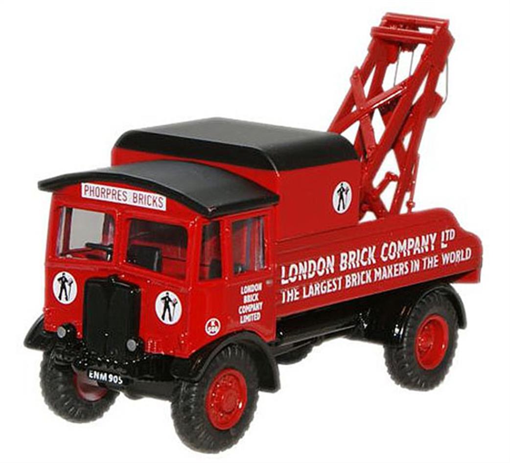 Oxford Diecast 1/76 76AEC004 London Brick J12 AEC Matador Wrecker