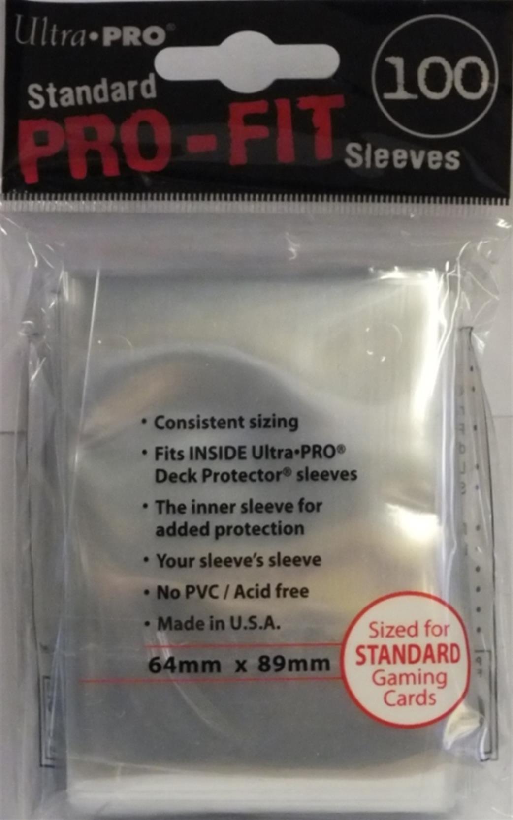 Ultra Pro  82712 100 Pro-Fit Deck Protectors