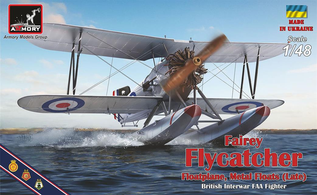 Armory 1/72 AR48004 Fairey Flycatcher Floatplane FAA Plastic Kit With Metal Detail