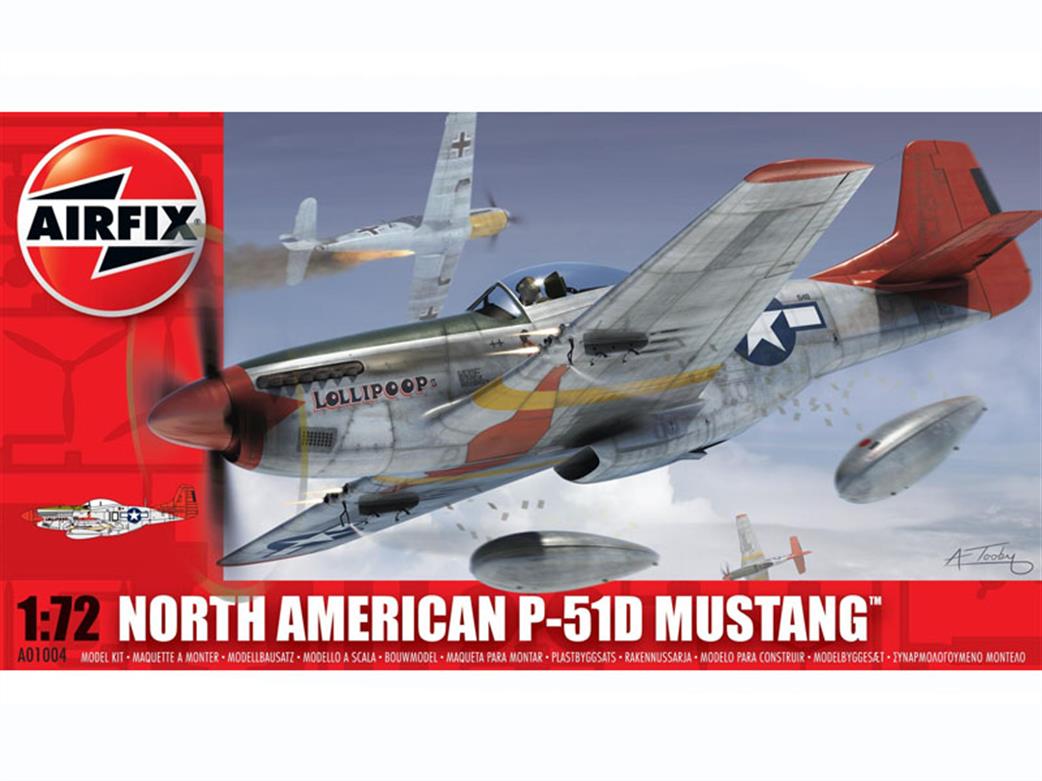 Airfix 1/72 A01004 P-51D Mustang American WW2 Fighter Kit