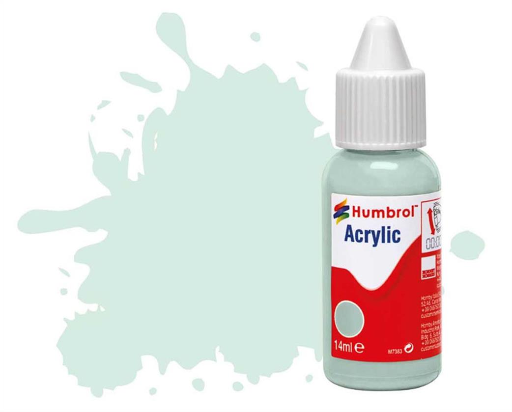 Humbrol  DB0023 23 Duck Egg Blue 14ml Acrylic Paint Dropper Bottle