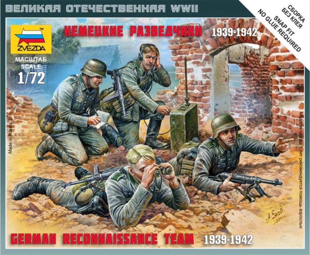 Zvezda 1/72 6153 German Reconnaissance Team