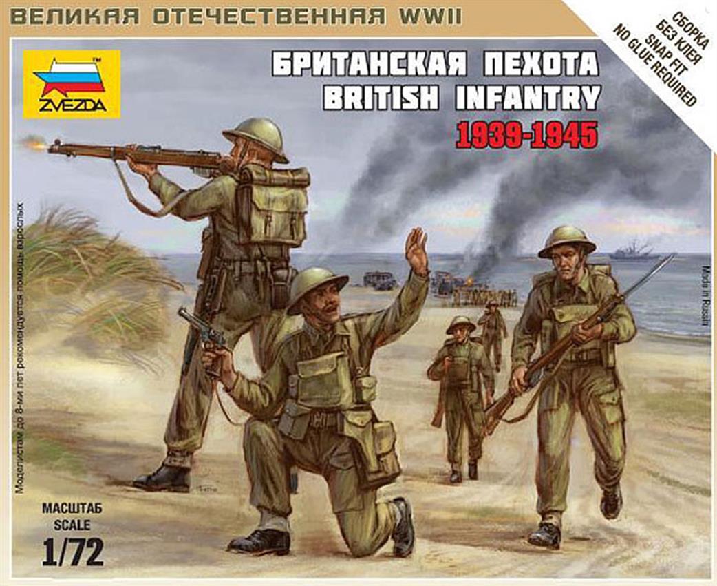 Zvezda 1/72 6166 British Infantry 1939-42