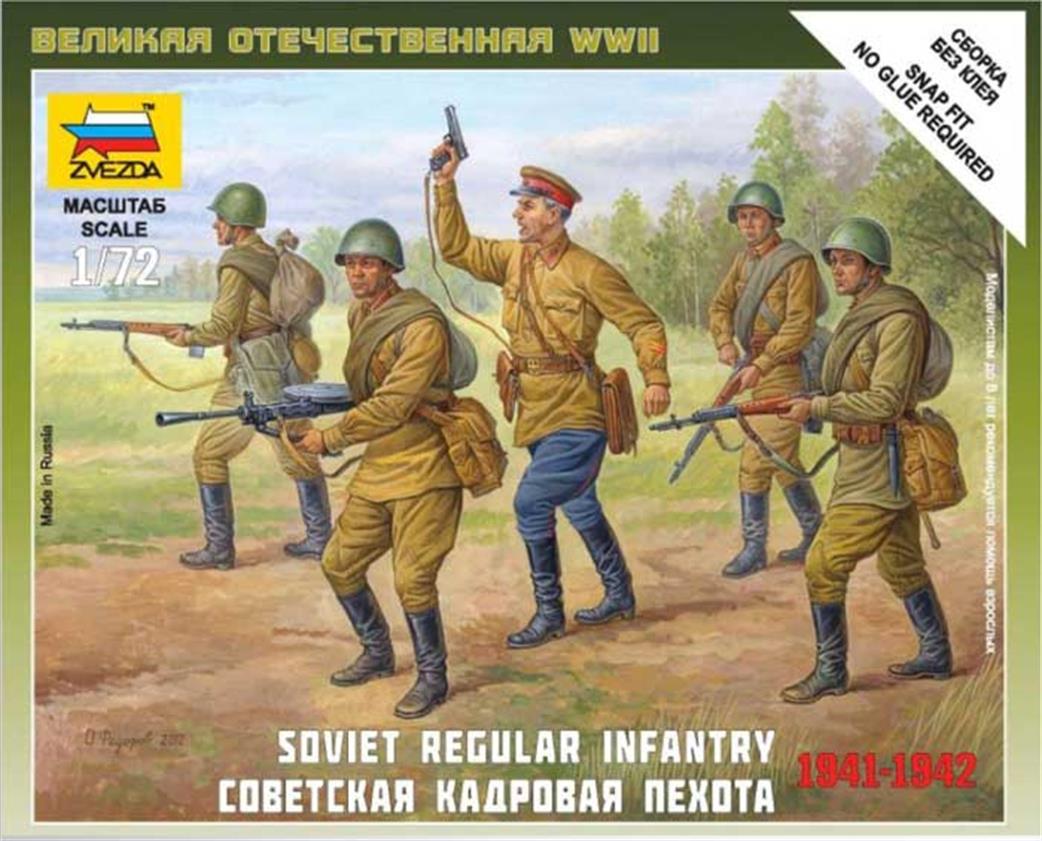Zvezda 1/72 6179 Soviet Regular Infantry 1941-42 Figure Set