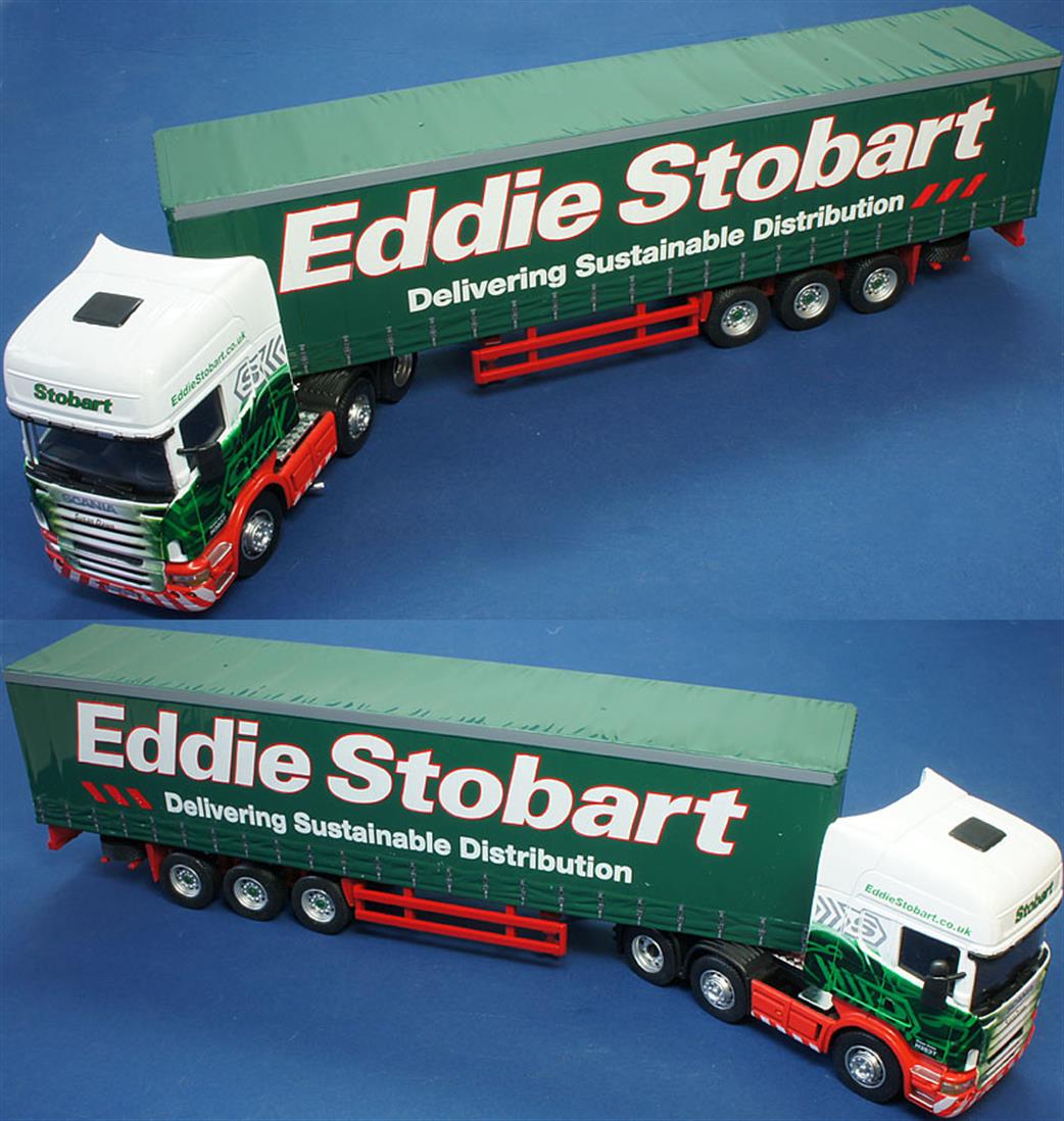 Cararama 1/50 CR005 Eddie Stobart Scania R Series Topline Curtainside