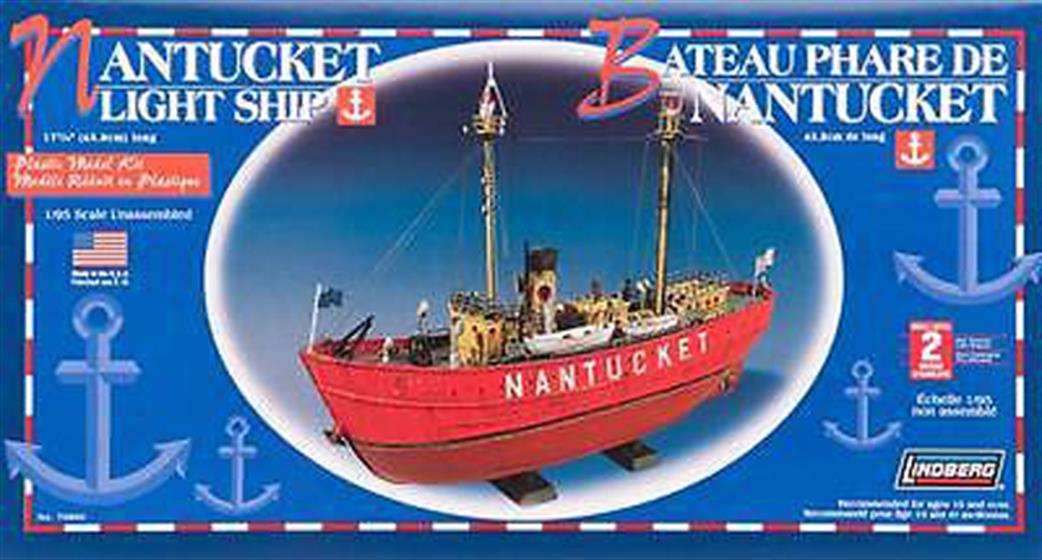 Lindberg 1/95 70860 Nantucket Light Ship Kit