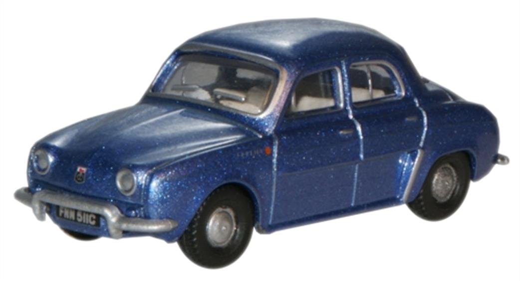 Oxford Diecast 1/76 76RD003 Metallic Blue Renault Dauphine