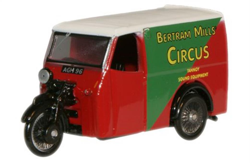 Oxford Diecast 1/76 76TV001 Bertram Mills Tricycle Van