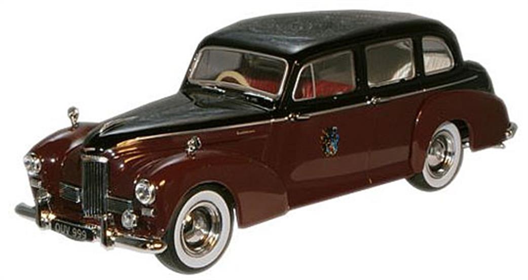 Oxford Diecast 1/43 HPL001 Black/Burgundy Rothchild Humber