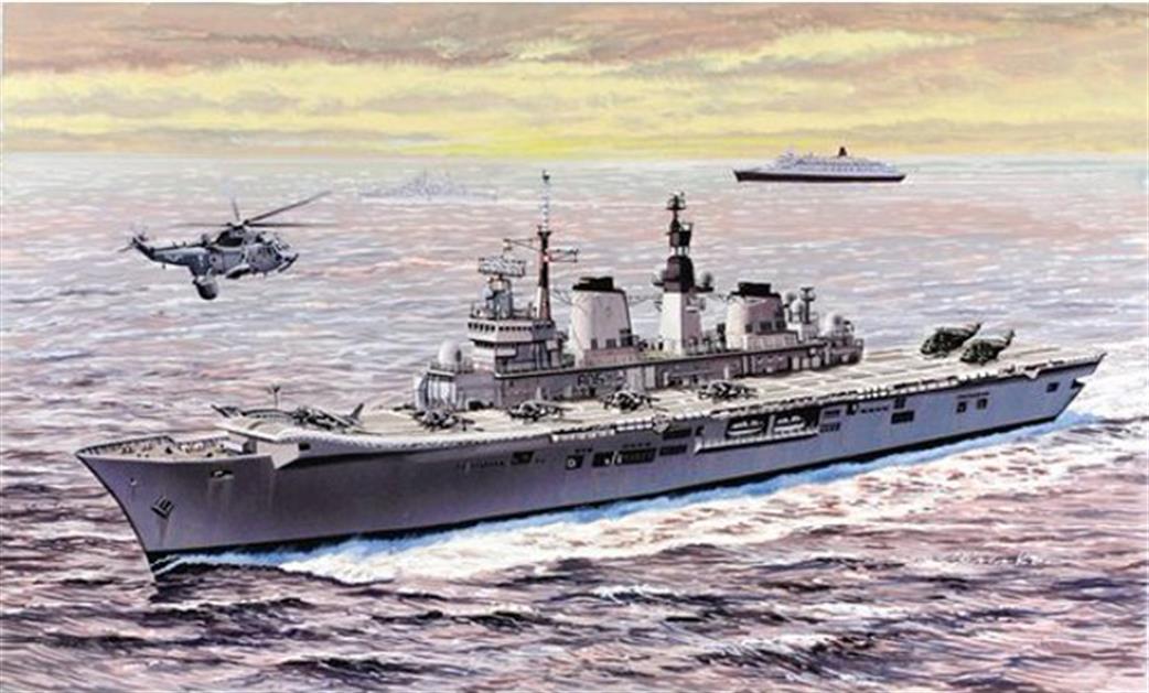 Dragon Models 1/700 7128 Cyber-hobby HMS Invincible Aircraft Carrier 40th Falkands Anniversary kit