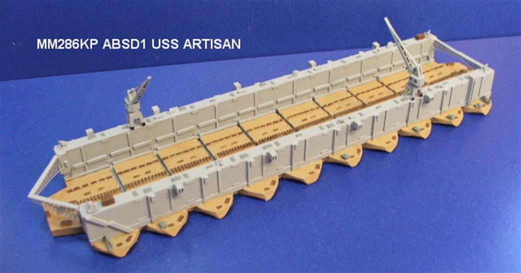 Mountford 1/1250 MM286KP ABSD1 USS Artisan Floating Dry Dock Painted Model