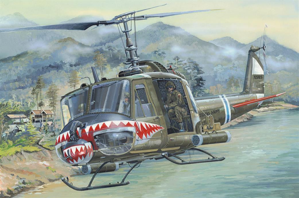 Hobbyboss 1/18 81806 Bell UH-1 Huey B Helicopter Kit