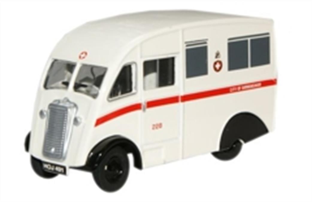 Oxford Diecast 1/76 76CM007 City Of Birmingham Ambulance Commer Q25