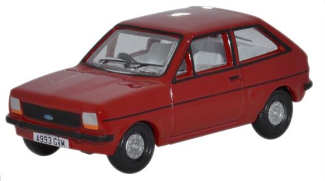 Oxford Diecast 1/76 76FF001 Ford Fiesta MkI Venetian Red